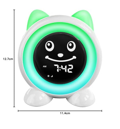 I·CODE Time to Wake Kids Alarm Clock, Toddler Sleep Training Clock | Night Light & Nap Timer, Gift for 2-10 Years Old Children Boys Girls