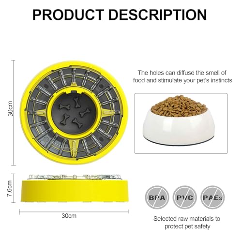 Slow Feeder Dog Bowls, Interactive Dog Puzzle Game Toy, Promotes Healthier Eating Habits Pet Feeding Supplies Training Tools Dog Food Bowl Pet Supplies