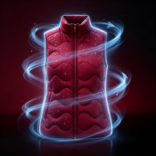 Womens Puffer Vest Lightweight Zip Up Sleeveless Winter Quilted Jackets