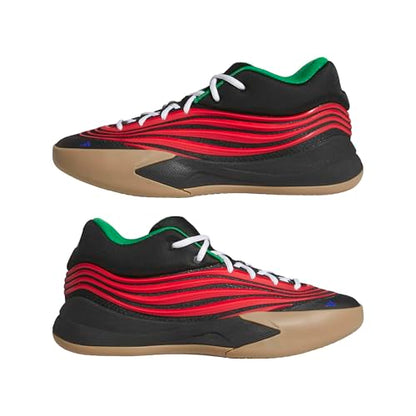 adidas Unisex-Adult Dame X Basketball, Black/Pure Ruby/Gum