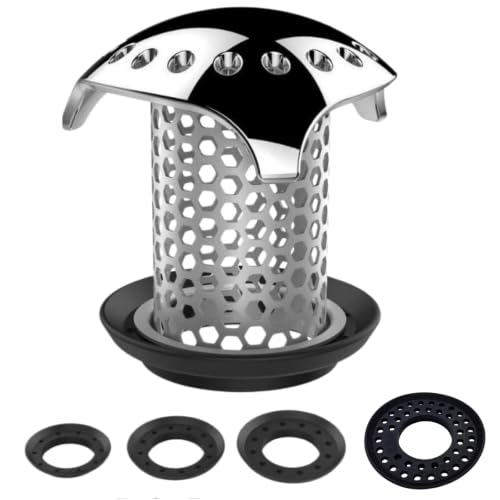 Bath Tub Drain Protector Hair Catcher Strainer Stainless Steel