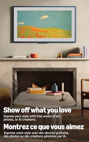 Amazon Ember Artline 65" with Fire TV (newest model), 4K Ultra HD QLED smart TV with free art and photos, anti-glare display, custom frames, HDR10+, Dolby Vision, Alexa - No Frame