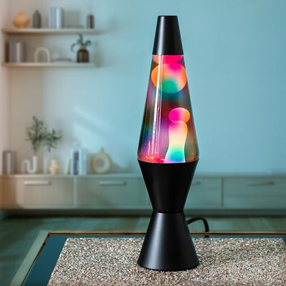 Lava Lite Classic 14-1/2-Inch 20-Ounce Black-Based Lava Lamp, Graffiti/Multicoloured Liquid
