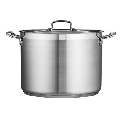 Tramontina Gourmet Stainless Steel 16-Quart Stock Pot with Lid