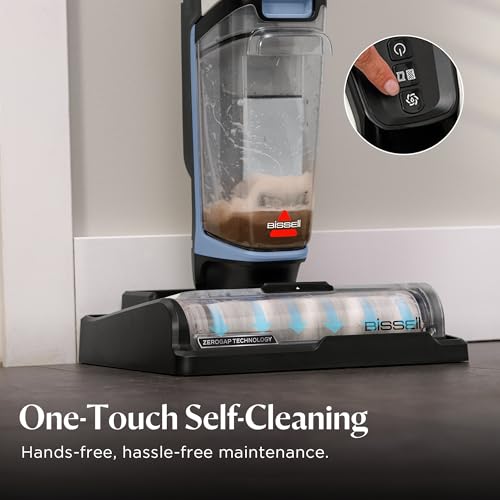 BISSELL CrossWave Edge Floor Cleaner, Wet Dry Vacuum Mop with Zero-Gap Edge Technology & Powerful Suction for Hard Floors and Stain Removal, 4111B