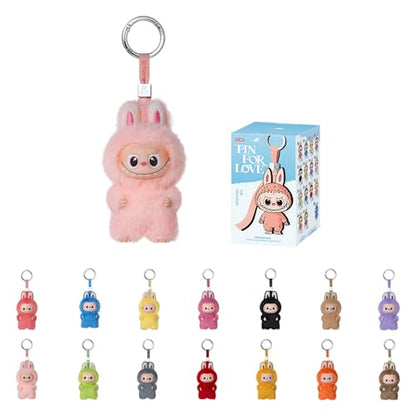 POP MART THE Monsters Pin for Love Series Plush Doll Blind Box N-Z, 1PC