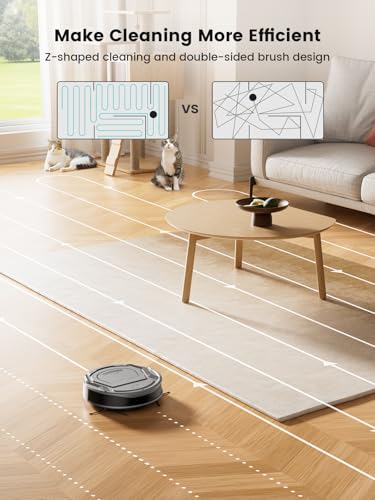 Lefant M210 Pro Robot Vacuum Cleaner, 6 Cleaning Modes, 200 Mins Runtime, 4000Pa Suction, SmartSense Technology, Grey
