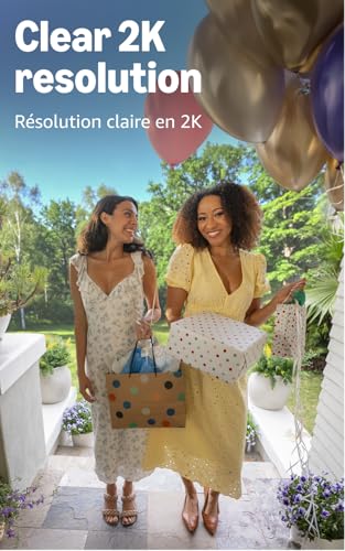 Blink Battery Doorbell 2K+ (newest model) — Wireless video doorbell, 2K resolution, enhanced audio. Required Sync Module not included – Add-On (White)