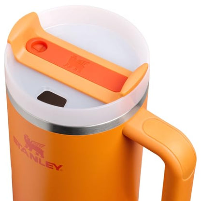 STANLEY Quencher H2.0 Tumbler with Handle and Straw 40 oz | Flowstate 3-Position Lid | Cup Holder Compatible for Travel | Insulated Stainless Steel Cup | BPA-Free | Goldenrod Coral