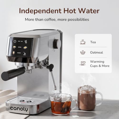 Canoly 2-in-1 Espresso Machine & Cold Brew Maker, 20 Bar, Stainless Steel