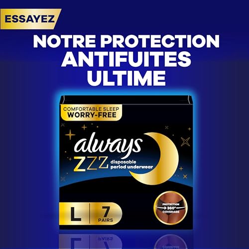 Always Maxi Pads, Extra Heavy Overnight Pad with Wings, Size 5, 14 Count