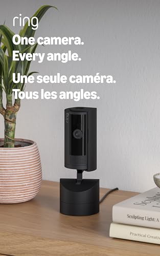 Ring Pan-Tilt Indoor Cam | See all around with 360° pan coverage, HD video, plus Two-Way Talk (2024 release) | Black