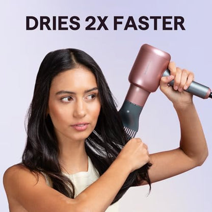 Wavytalk Hair Dryer with Diffuser, Blown Away Ionic Blow Dryer | 1875W Fast Drying, 3 Attachments for All Hair Types, Ceramic Technology, Compact Design, Lightweight and Quiet