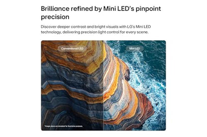 LG 50-Inch QNED75 Mini LED QNED 4K Smart TV (2026) | α7 AI Processor Gen3, Dynamic QNED Colour, 60Hz Refresh Rate, Standard Remote