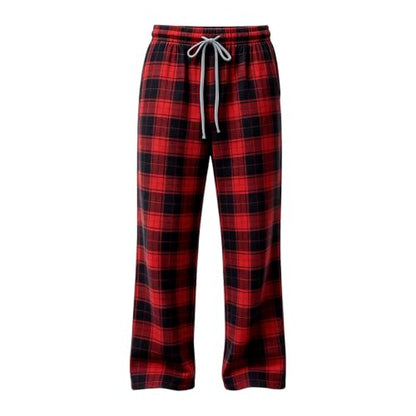 Buffalo Plaid Pajama Pants Men Flannel Pj Bottoms with Pockets