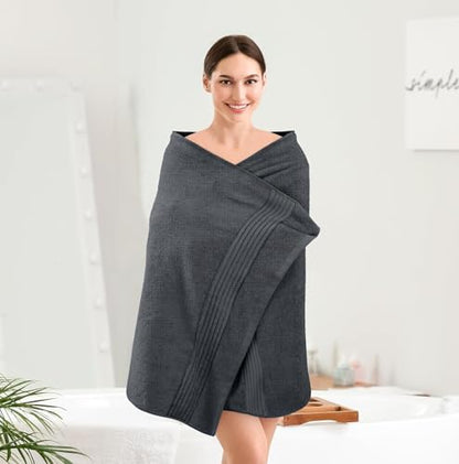 Utopia Towels Luxurious Bath Towels Set, 27x54 in, 4 Pack, Soft, Grey