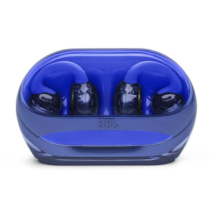 JBL Soundgear Clips - True Wireless Open-Ear Headphones, Dynamic Sound with Bass Boost, All-Day Comfort, 4-mic Crisp, Clear Calls 2.0 with AI-Trained Algorithm, IP54 Water and Dust Resistant (Blue)