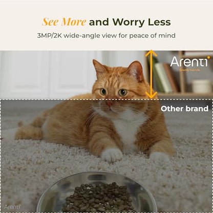 Automatic Cat Feeder with 2K Camera, 5G WiFi 4L Timed Food Dispenser
