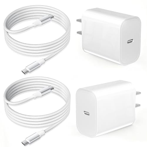 iPhone Charger Fast Charging 20W iPhone 17 2 Pack USB C Charger Block