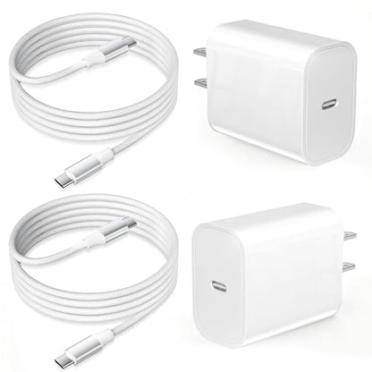 iPhone Charger Fast Charging 20W iPhone 17 2 Pack USB C Charger Block