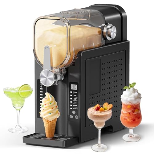 NEOISM Slushie Machine for Home, No Ice Needed Ice Cream Maker, Black
