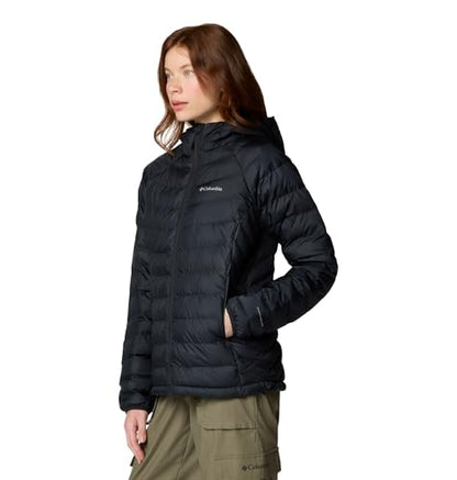 Columbia Womens Powder Lite II Hooded Jacket, Black, Small
