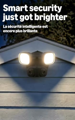 Blink Arc 2K+ Wired Floodlight Camera (newest model) — Wired smart security, 3000 lumens, 2K video, 180° coverage – 2 cameras (Black), 1 mount (Black)