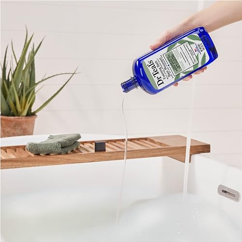 Dr Teal’s Foaming Bath with Pure Epsom Salt, Cannabis Sativa Hemp Seed Oil, 34 fl oz (Packaging May Vary)