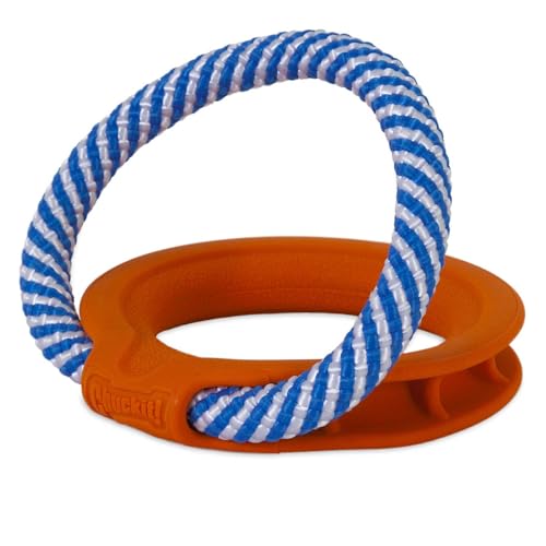 Chuckit! FetchTug 2-in-1 Dog Toy Ring – Durable Fetch & Tug Rope Toy Dogs