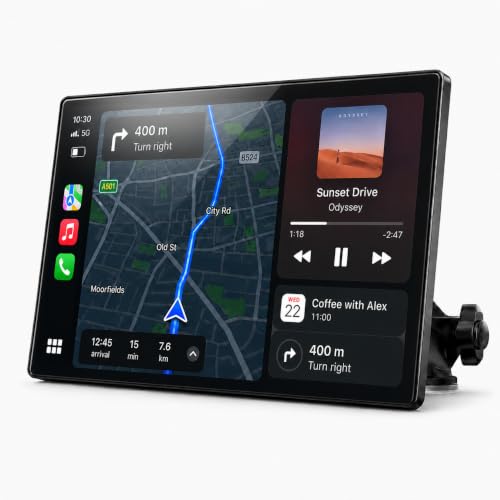 Topexplore 9" Wireless CarPlay Screen,Smart Upgrade for Older Cars