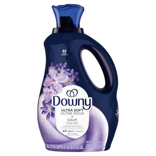 Downy Ultra Soft Fabric Softener Liquid, Calm, Lavender and Vanilla Bean, 3.31L
