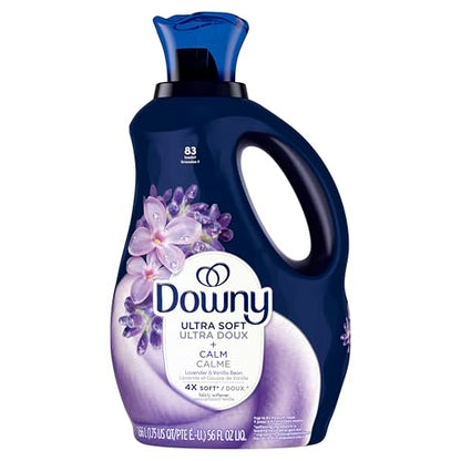 Downy Ultra Soft Fabric Softener Liquid, Calm, Lavender and Vanilla Bean, 3.31L