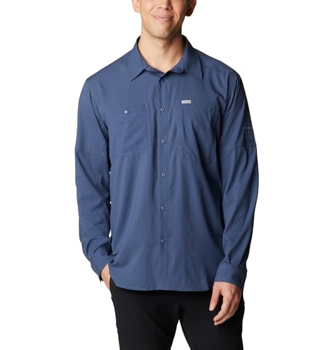 Columbia Men's Silver Ridge Utility Lite Long Sleeve, Dark Mountain, Large