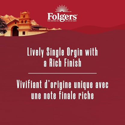 Folgers Lively Colombian One Cup Coffee Pods, 30 Count (Pack of 1)