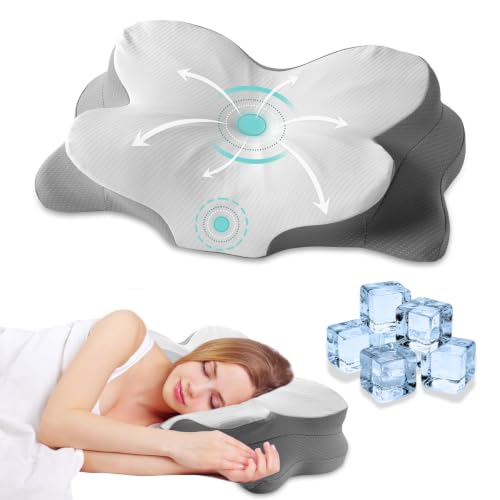 LAVANCE Memory Foam Butterfly Cervical Neck Pillow