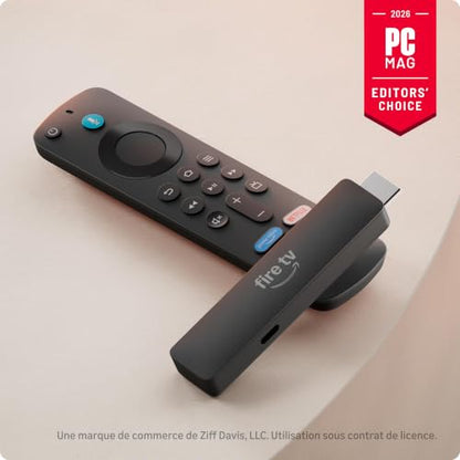 Amazon Fire TV Stick HD (newest model), free & live TV, Alexa Voice Remote, powered by the TV, effortless setup