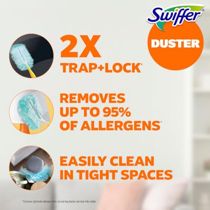 Swiffer Dusters Refill for Cleaning, Feather & Microfiber Duster Alternative, Unscented, 10 Count