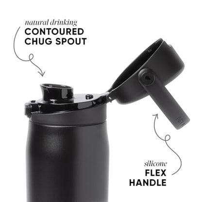 Simple Modern Insulated Sport Water Bottle with Chug Lid | 30oz, Black