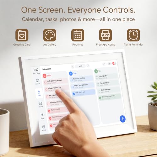 Telonixium Smart Digital Calendar 10.1 Inch Touch Screen Digital Calendar
