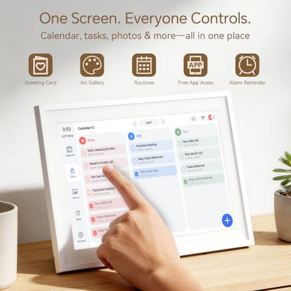 Telonixium Smart Digital Calendar 10.1 Inch Touch Screen Digital Calendar