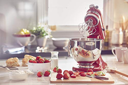 KitchenAid Artisan Series 5-Quart Tilt-Head Stand Mixer With Flex Edge Beater Included, Empire Red, KSM150FEER