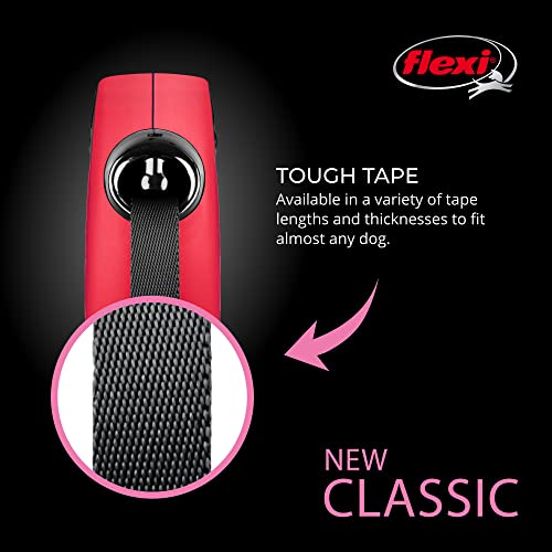 Flexi 25210755: Classic Retractable Tape Dog Leash, Red Xs 26 Lbs 10Ft