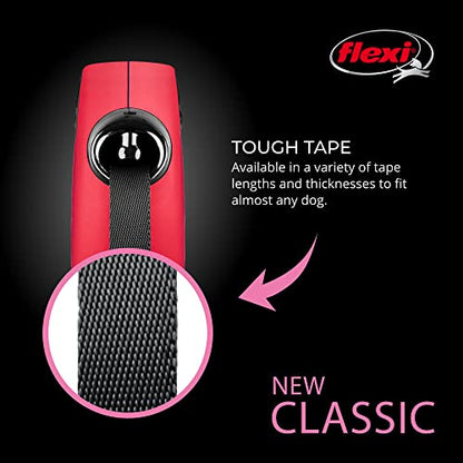 Flexi 25210755: Classic Retractable Tape Dog Leash, Red Xs 26 Lbs 10Ft