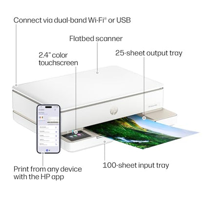 HP Envy 6155 All-in-One Printer - White