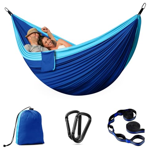 Camping Hammock Double Lightweight Nylon Hammock with Tree Straps