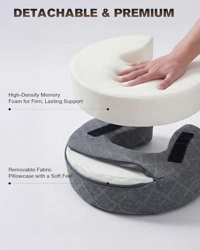 Massage Headrest for Bed, Massage Face Cradle for Bed Adjustable 18" Height