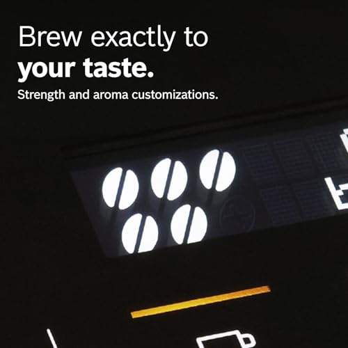 Bosch 300 Series Fully Auto Espresso Machine with Grinder and Steam Wand | Double Cup, Large Bean Capacity - Easy Clean, Maintenance - Barista Quality Super Coffee Maker for One-Touch Drinks