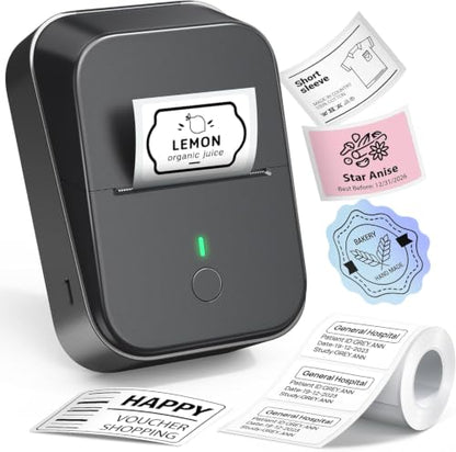 ETIKEZ PM260 Label Maker Machine with Tape, 2 Inch Bluetooth Printer, Black