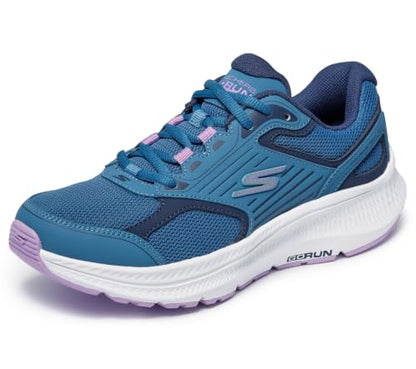 Skechers Women's Go Run Consistent 2.0 Advantage Sneaker, Blue/Purple, 8.5