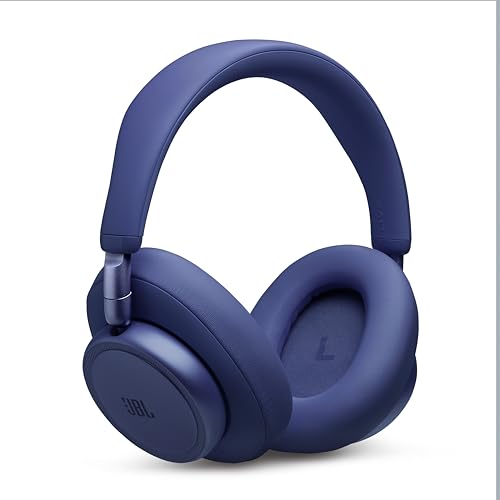 JBL Live 780NC - Wireless Over-Ear Noise Cancelling Headphones, Adaptive Noise Cancelling, Bluetooth, Foldable, 40mm Dynamic Driver - Blue